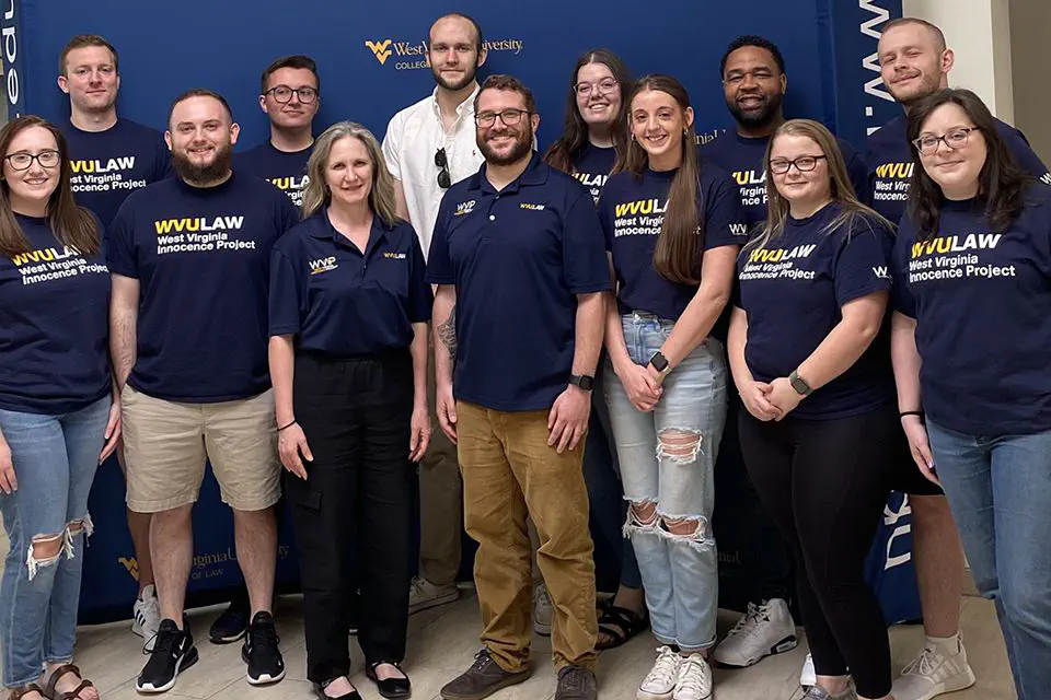 Students that work with the WV Innocence Project clinic.